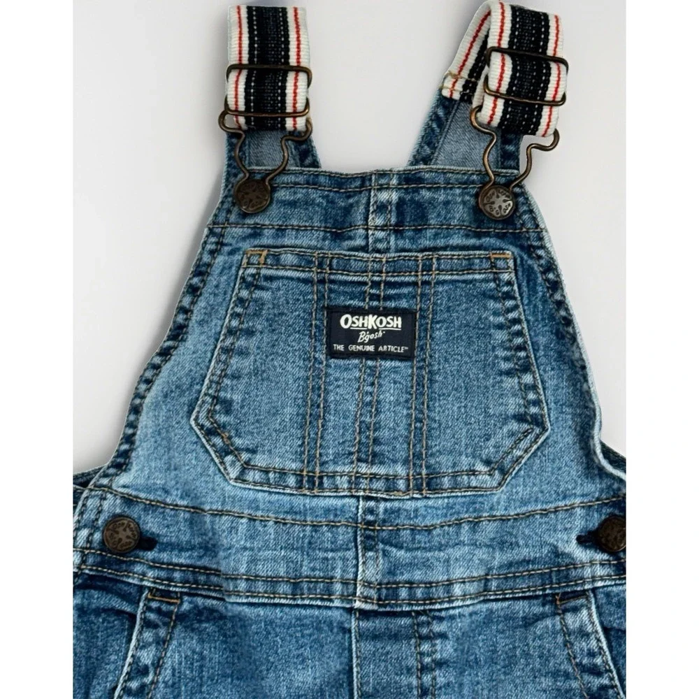 OshKosh B'gosh Denim Bib Overalls 18 Months Unisex Baby & Toddler Carpenter